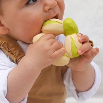 Patricio the Pistachio Teether Oli & Carol