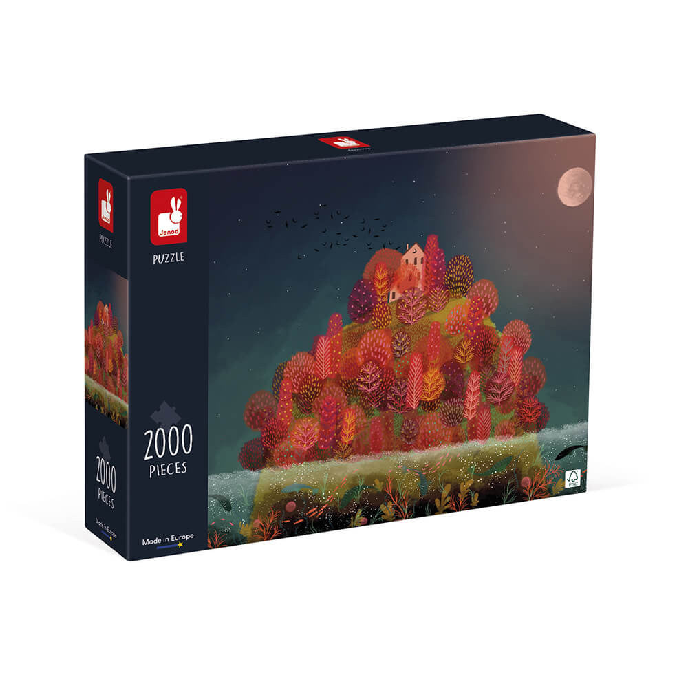 Janod Puzzle Otoño Rojo