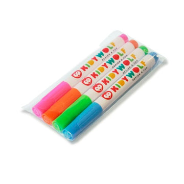 Set de 4 Rotuladores de Tiza Líquida Kidymarker Kidywolf