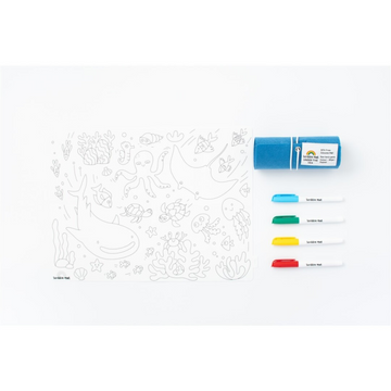 SCRIBBLE UNDER THE SEA Silicone Mat 4 Markers