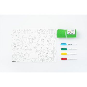 Tapete silicona SCRIBBLE En la Granja 4 ROTULADORES