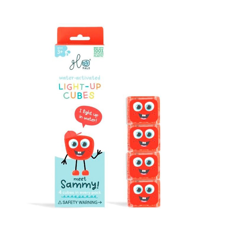 GloPals Set of 4 Red Sammy Cubes