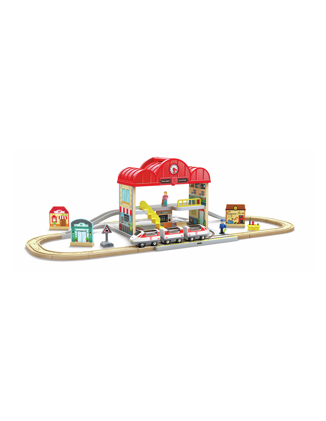 Hape - Portable Train Station Set