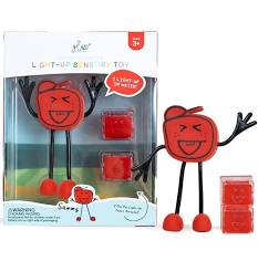 GloPals Set Personaje + 2 Cubos luz SAMMY Rojo