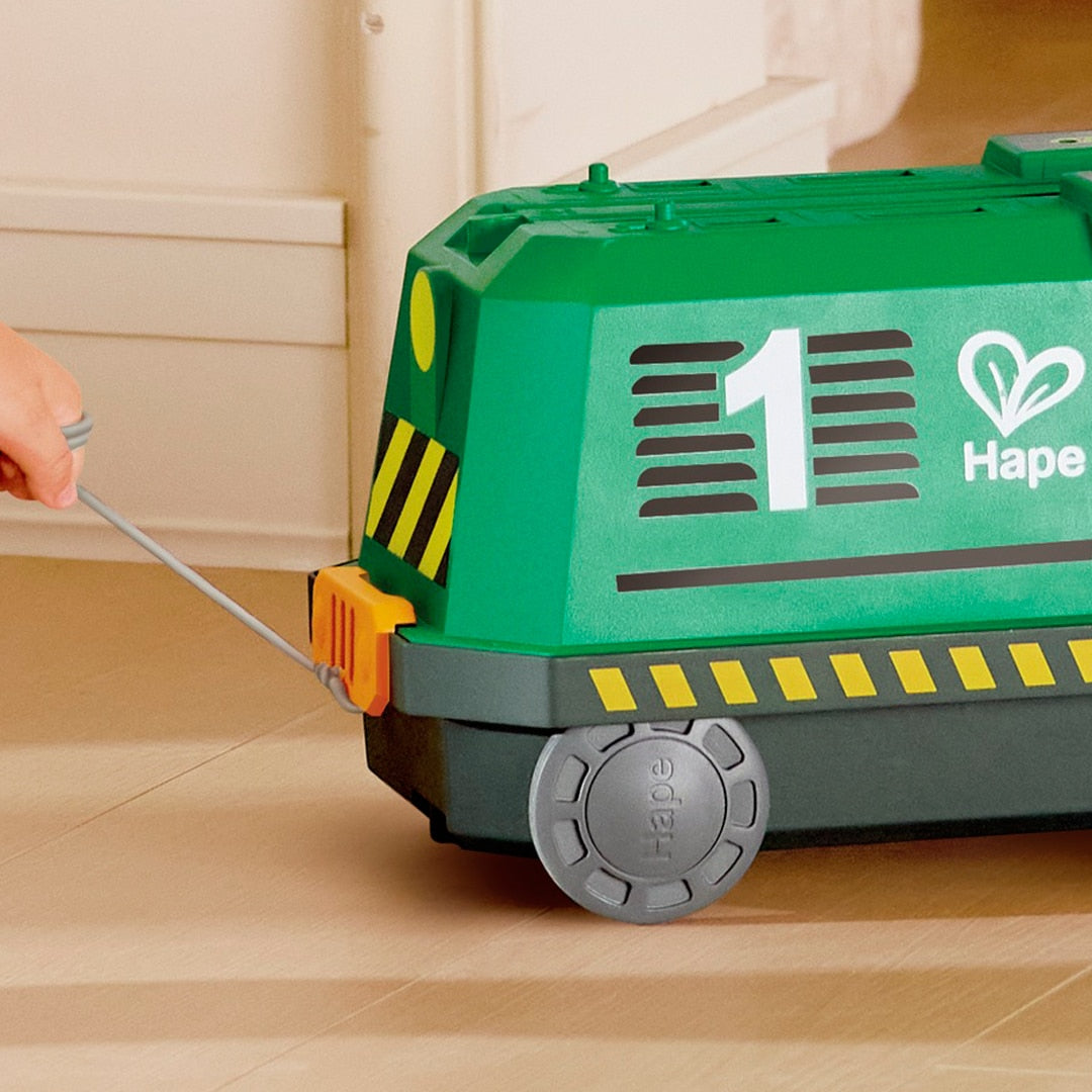 Hape - SET DE TREN ENERGÍA ECO EN CUBO
