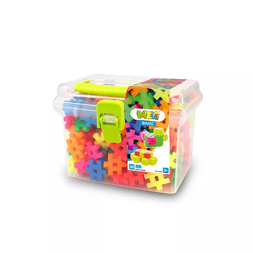 Construcciones Meli Basic Neon Travel Box 250 Piezas