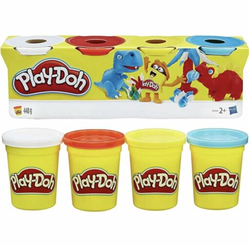 Plastilina Juego Play-Doh Pack 4 Botes Surtido Hasbro