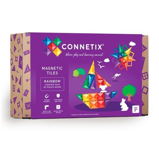 Connetix Starter Pack Arcoíris 60 Piezas