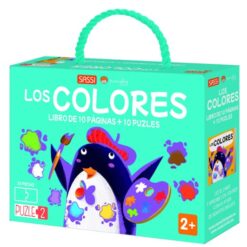 Manolito Books Los Colores - Libro de 10 Páginas + 10 Puzzles de 20 Piezas