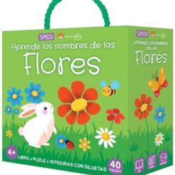 Q-BOX Aprende los Nombres de las Flores - Puzzle+Cuento