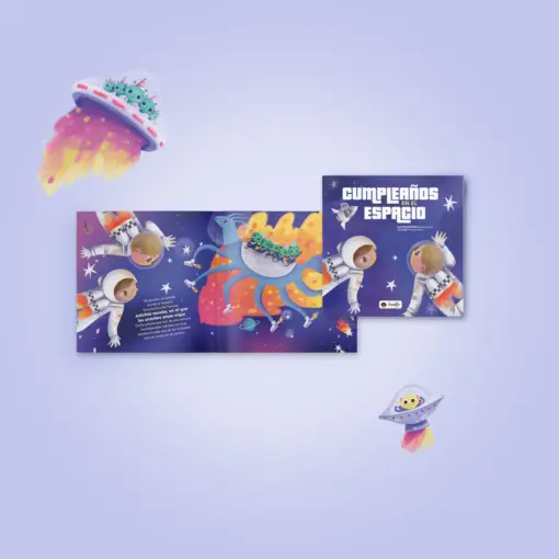 CUMPLEAÑOS EN EL ESPACIO PUZZLE + LIBRO - Imagen 3