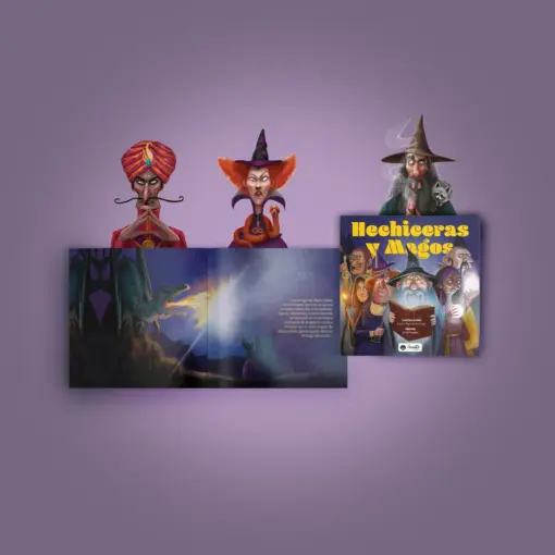 Manolito Books Juego de Memoria visual Hechiceras Y Magos - Imagen 3