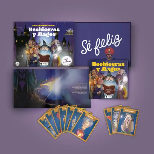 Manolito Books Juego de Memoria visual Hechiceras Y Magos - Imagen 2