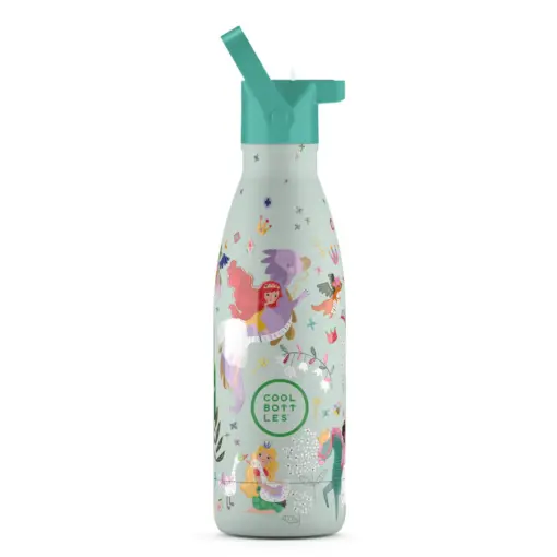 Botella de agua reutilizable para niños - Cool Bottles - Reino de Princesas 350ml.  - Imagen 2
