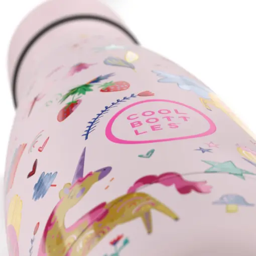 Botella de agua reutilizable para niños - Cool Bottles -Unicornios 350ml.  - Imagen 4