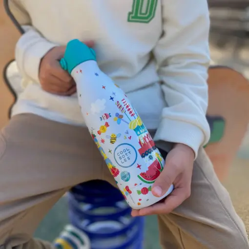 Botella de agua reutilizable para niños - Cool Bottles -Candy Land 350ml.  - Imagen 5