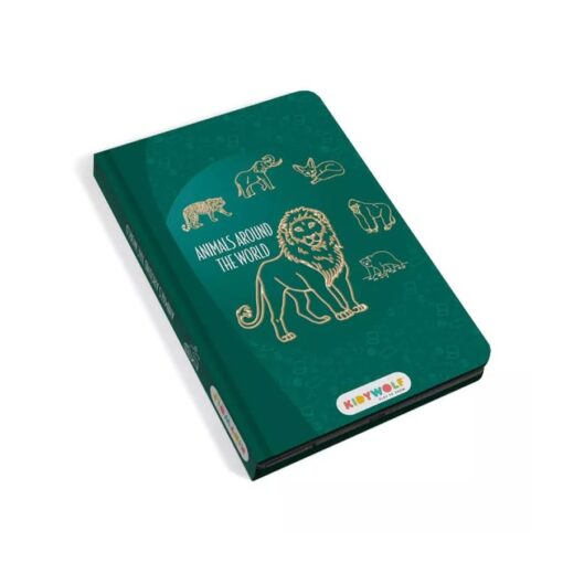 Tableta de Dibujo y Escritura LCD con Plantillas Mini Animales del Mundo Kidywolf