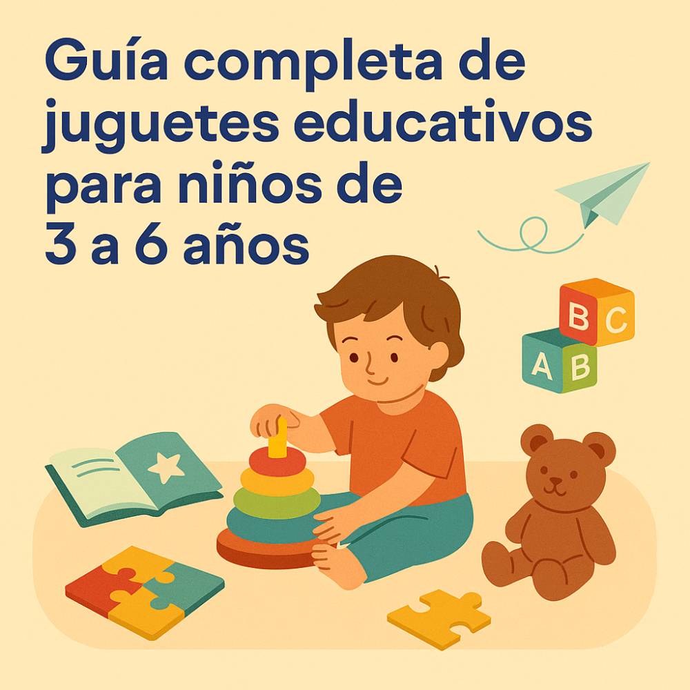 Guía completa de juguetes educativos para niños de 3 a 6 años