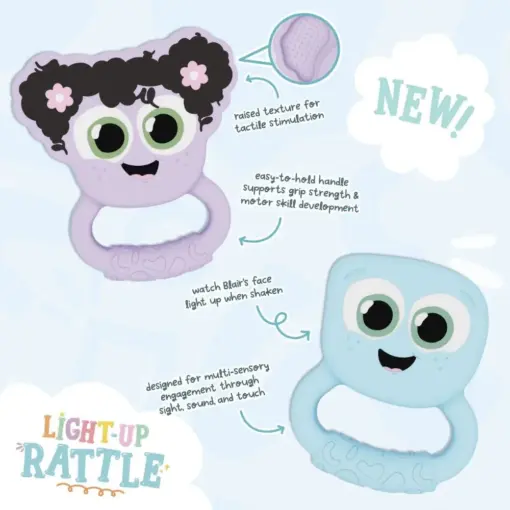 Glo Pals sonajero Mordedor con Luz Lila - Imagen 3