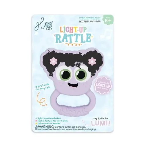 Glo Pals sonajero Mordedor con Luz Lila