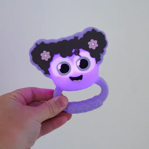 Glo Pals sonajero Mordedor con Luz Lila - Imagen 4