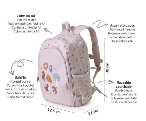 Mochila Mediana Tutete Formas Geométricas 38 cm. - Imagen 4