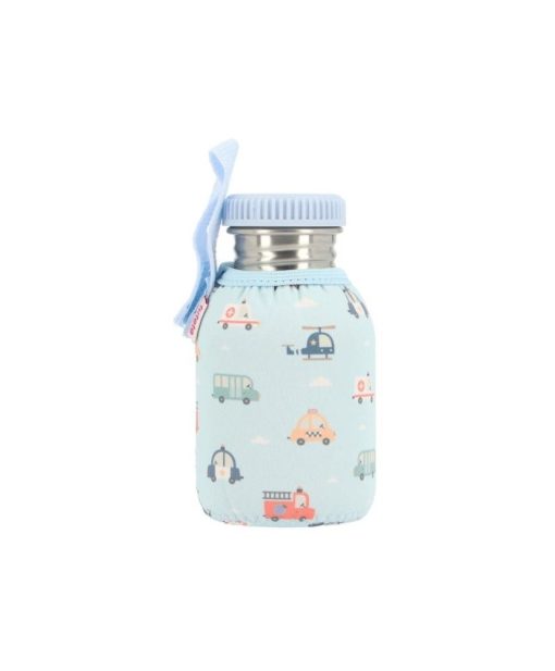 Tutete Botella Acero con Funda City Cars 350ml.