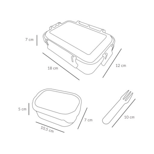 Caja Almuerzo Bento Los 3 Cerditos - Imagen 4