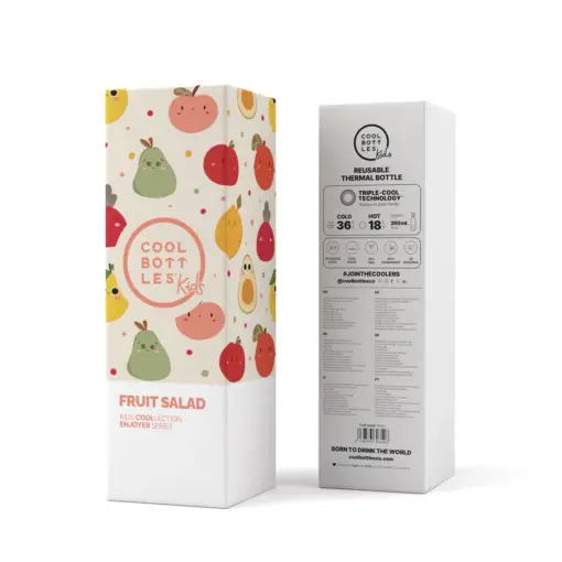 Botella de agua reutilizable para niños - Cool Bottles - Fruit Salad - 260ml. - Imagen 3