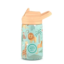 Botella de agua reutilizable para niños - Cool Bottles - Wild Crew - 350ml. 
