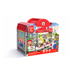 Hape - Set de Estación de Tren Portáti